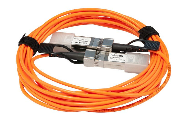 Mikrotik S+AO0005 InfiniBand/fibre optic cable 5 m SFP+ Orange