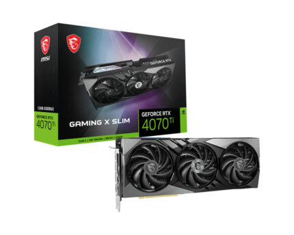 MSI GAMING GEFORCE RTX 4070 TI X SLIM 12G graphics card NVIDIA 12 GB GDDR6X