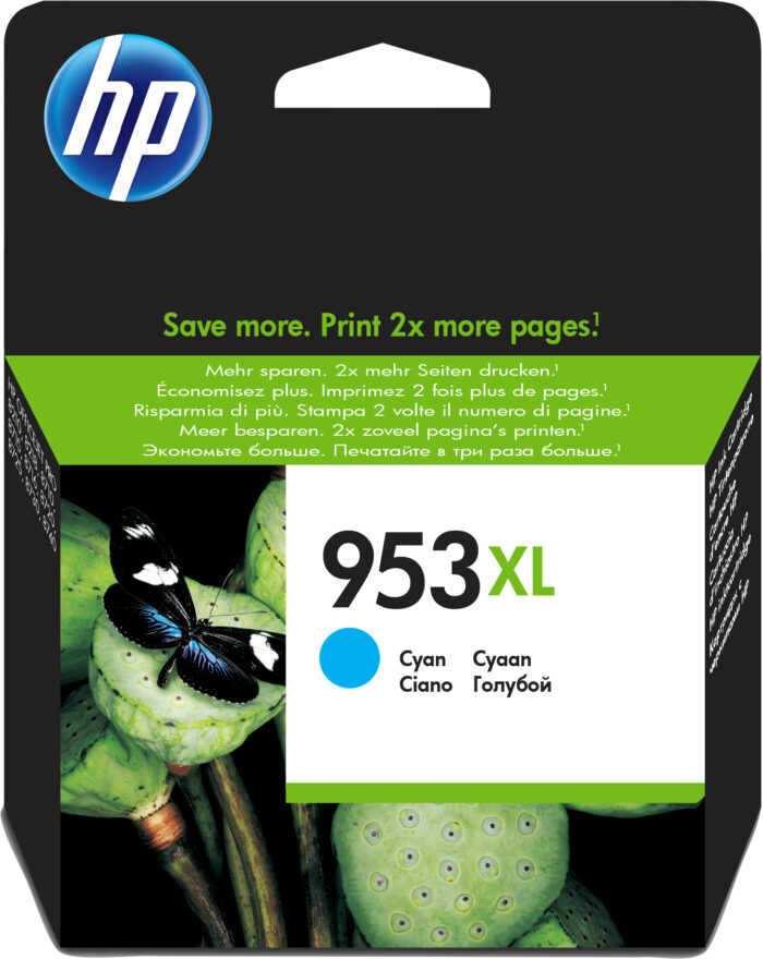 WtmU71dM6UqVxYuOI4E7Fw.c-r.jpg HP 953XL Ink cartridge cyan high-capacity, 1.45K pages 18ml for HP OfficeJet Pro 7700/8210/8710 (F6U16AE)