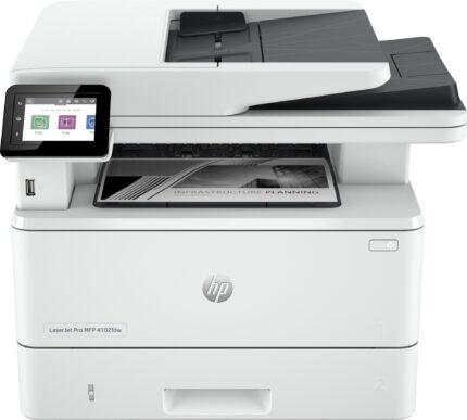 HP LaserJet Pro MFP 4102dw Printer, Black and white, Printer for Small medium business, Print, copy, scan, Wireless; Instant Ink eligible; Print from phone or tablet; Automatic document feeder (2Z622F#B19)