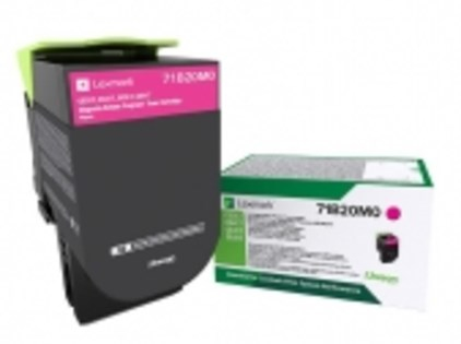 Lexmark 71B20M0 Toner-kit magenta return program, 2.3K pages ISO/IEC 19752 for Lexmark CS 317/417/517 (71B20M0)