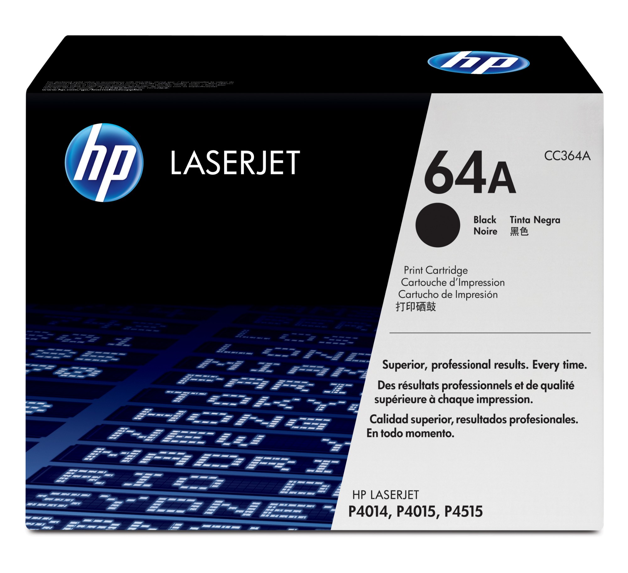 XhW86ht8fkWuqkAkWBzxgQ.c-r.jpg HP /64A Toner cartridge black, 10K pages ISO/IEC 19752 for HP LaserJet P 4014/4015 (CC364A)