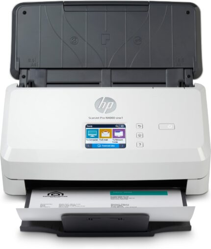 HP Scanjet Pro N4000 snw1 Sheet-feed Scanner Sheet-fed scanner 600 x 600 DPI A4 Black, White (6FW08A#B19)