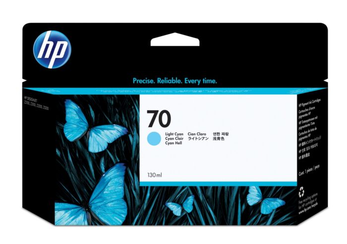 Y0I-CIlZF0OU4bnNFRkOaw.c-r.jpg HP /70 Ink cartridge light cyan 130ml for HP DesignJet Z 2100/3100/3200/5200 (C9390A)