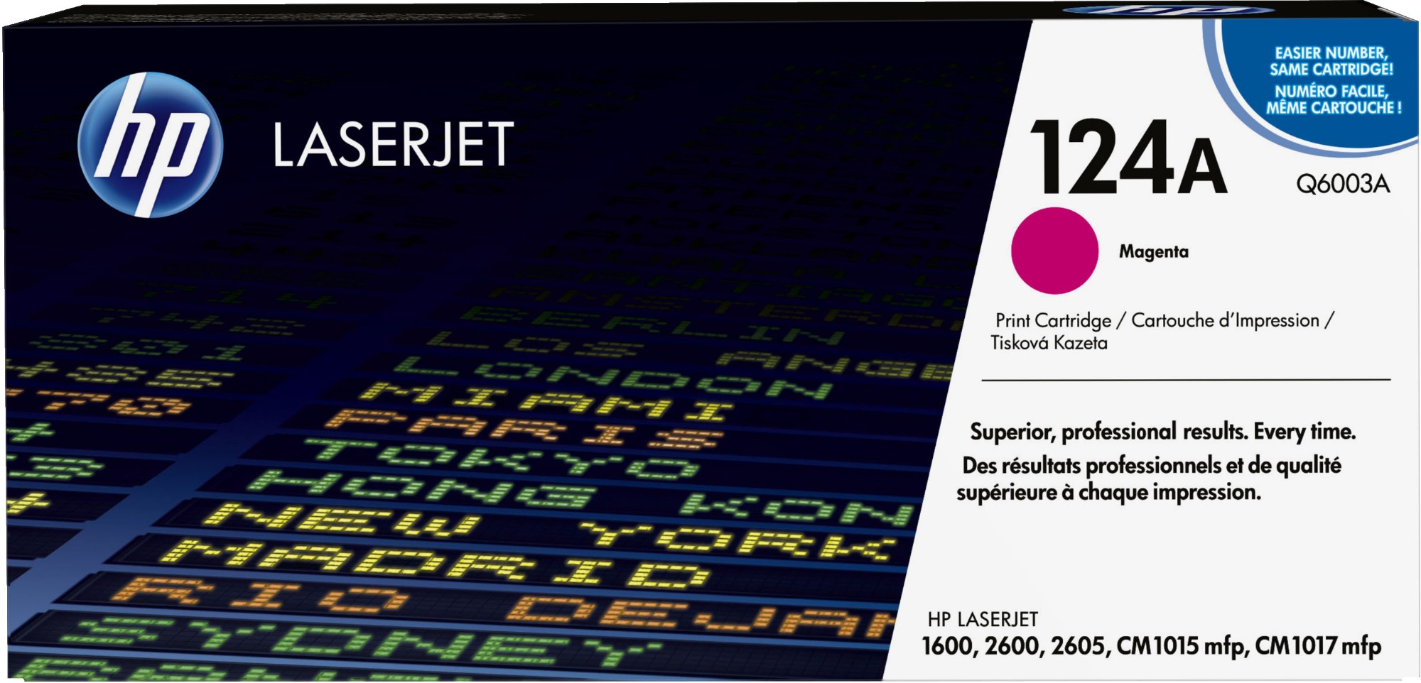 YDIvfSHgFEWIaGS-PjlhFQ.c-r.jpg HP 124A Toner cartridge magenta, 2K pages/5% for HP Color LaserJet 2600 (Q6003A)