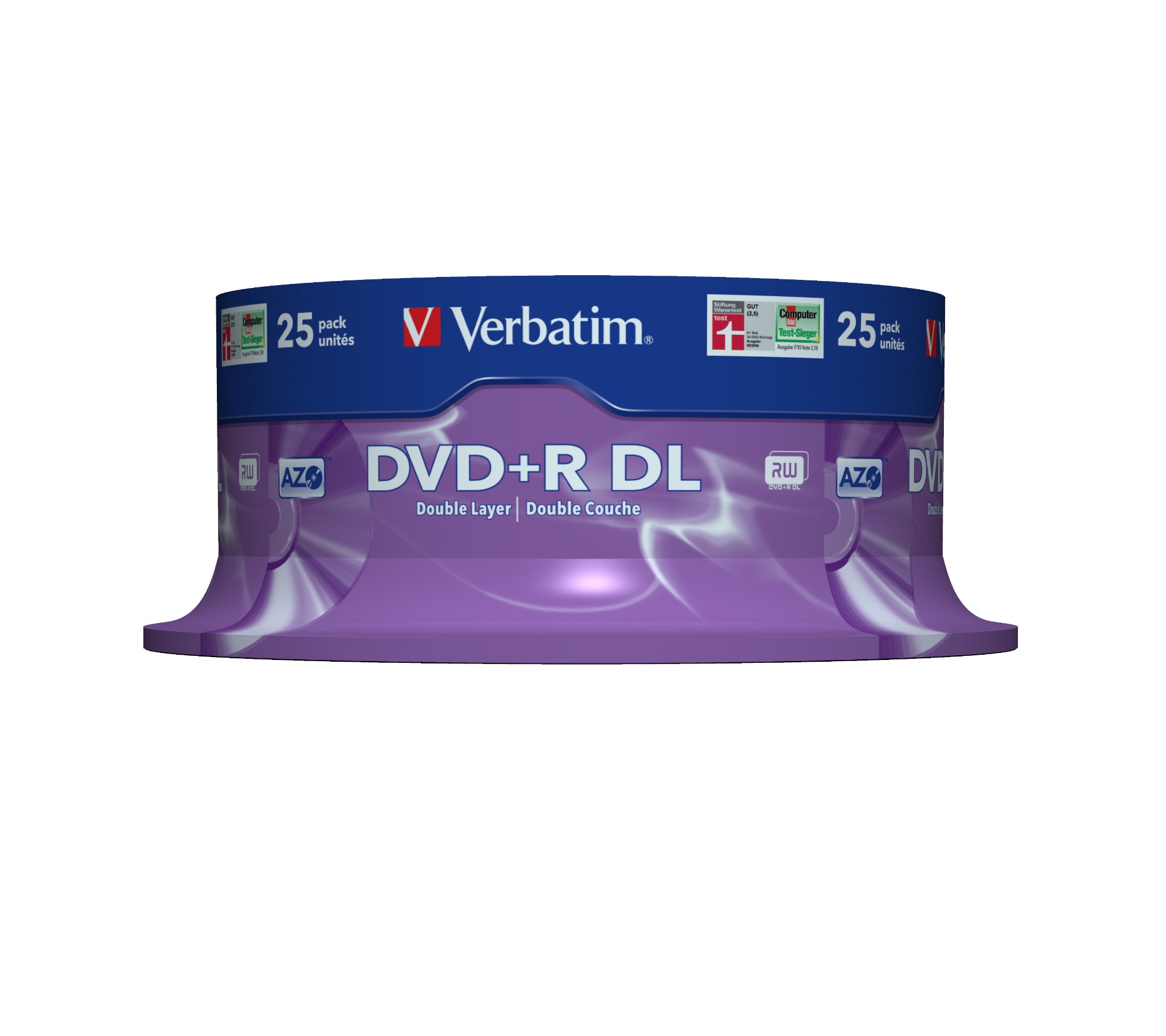 YS65c4EyykCmY_Ny5k8Xxw.c-r.jpg Verbatim DVD+R Double Layer 8x Matt Silver 25pk Spindle