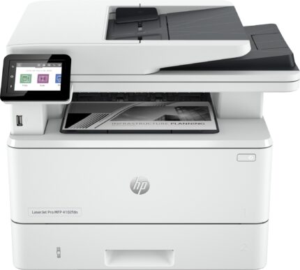 HP LaserJet Pro MFP 4102fdn Printer, Black and white, Printer for Small medium business, Print, copy, scan, fax, Instant Ink eligible; Print from phone or tablet; Automatic document feeder; Two-sided printing (2Z623F#B19)