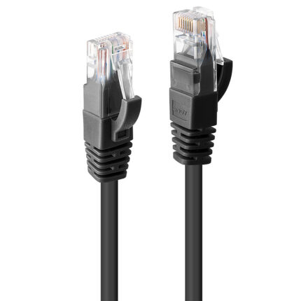 Lindy 0.5m Cat.6 U/UTP Network Cable, Black