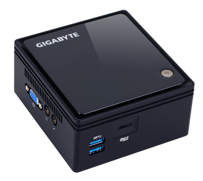 Gigabyte GB-BACE-3160 PC/workstation barebone 0.69L sized PC Black J3160 1.6 GHz (GB-BACE-3160)