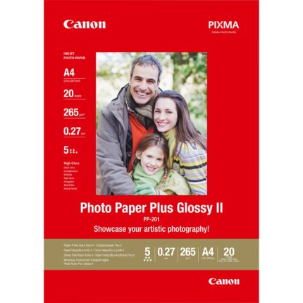 Canon PP-201 Glossy II Photo Paper Plus A4 - 20 Sheets (2311B019)