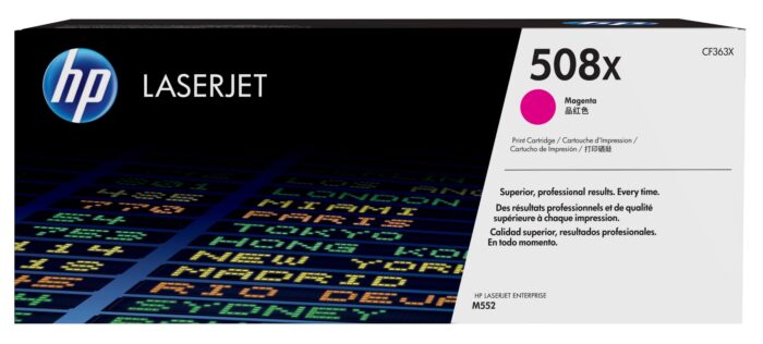 HP 508X Toner cartridge magenta, 9.5K pages ISO/IEC 19798 for HP CLJ M 552/E 55040 (CF363X)
