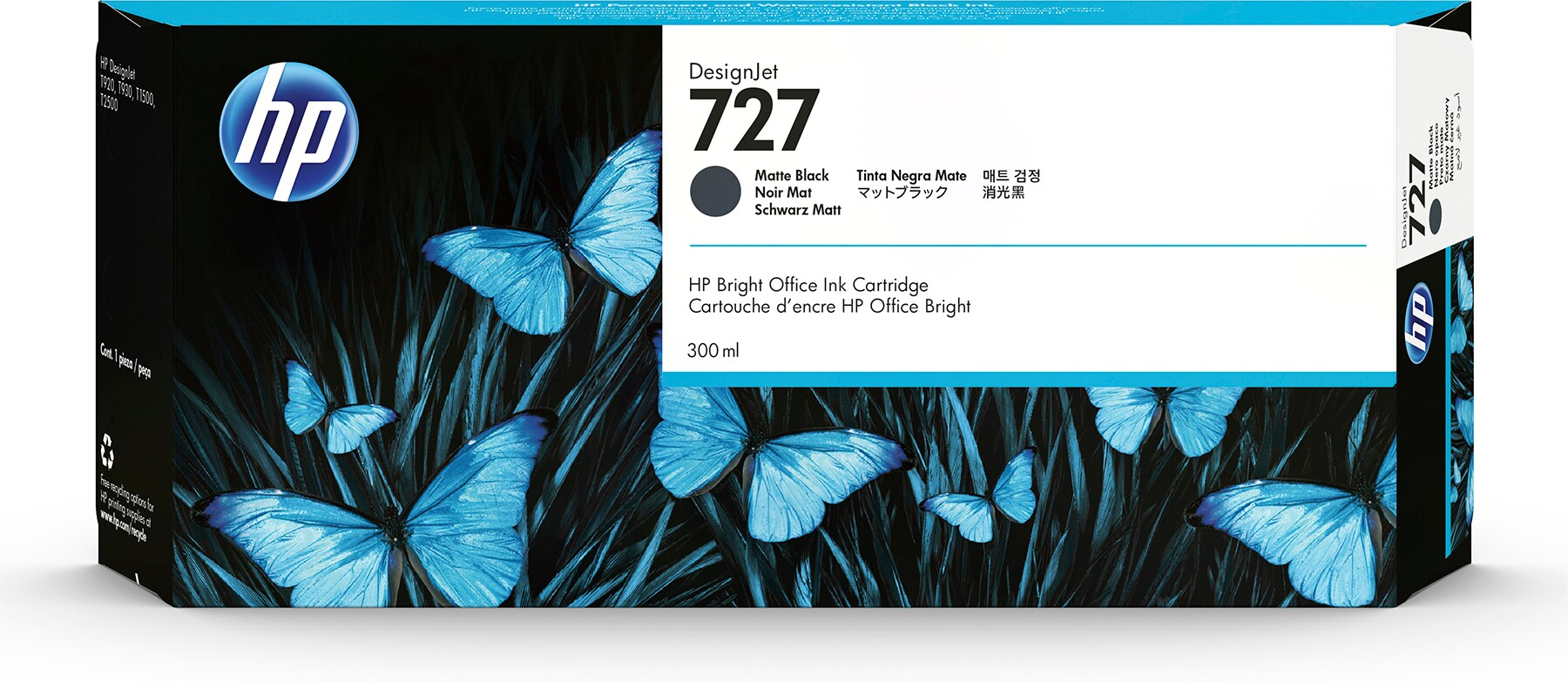 ZjGgiQK040my4isjVxlRJA.c-r.jpg HP/727 Ink cartridge black matt 300ml for HP DesignJet T 920/930 (C1Q12A)