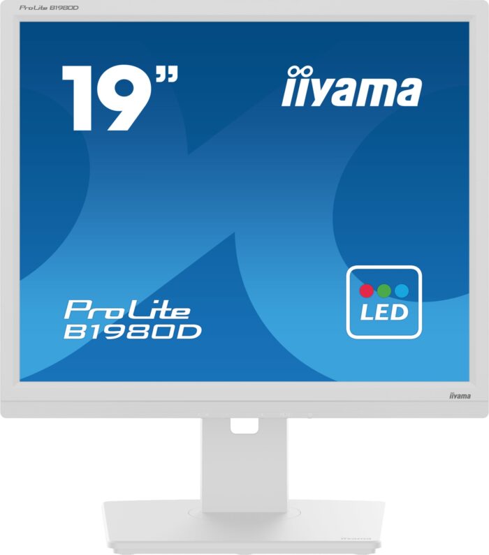 iiyama ProLite B1980D-W5 computer monitor 48.3 cm (19") 1280 x 1024 pixels SXGA LCD White (B1980D-W5)