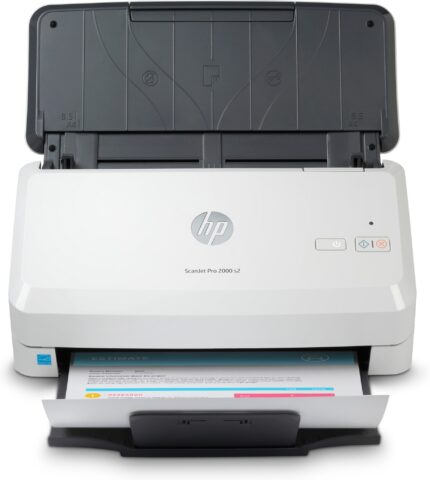 HP Scanjet Pro 2000 s2 Sheet-feed Scanner Sheet-fed scanner 600 x 600 DPI A4 Black, White (6FW06A#B19)