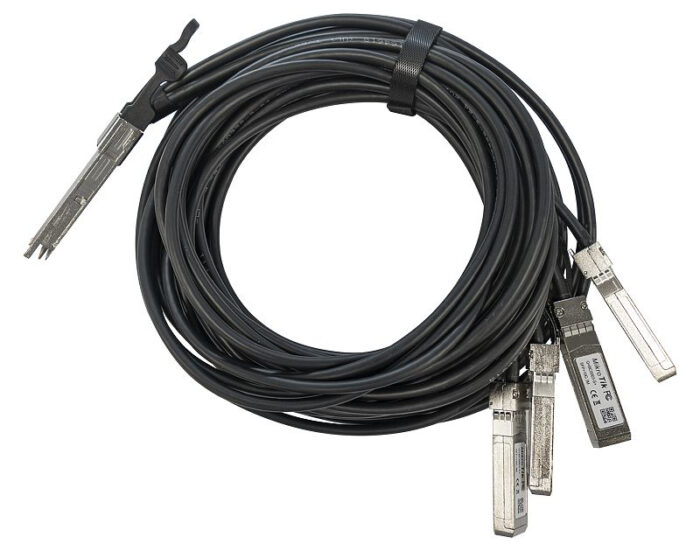 Mikrotik Q+BC0003-S+ InfiniBand/fibre optic cable 3 m QSFP+ 4x SFP+ Black