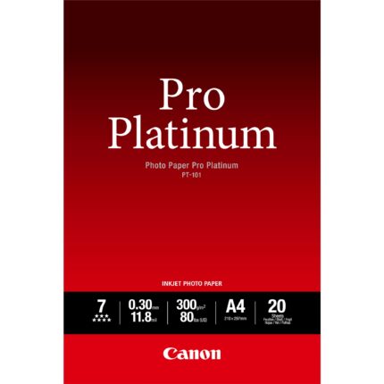 Canon PT-101 Pro Platinum Photo Paper A4 - 20 Sheets (2768B016)