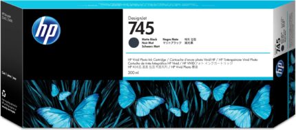 HP 745 Ink cartridge black matt 300ml for HP DesignJet Z 2600 (F9K05A)