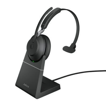 Jabra Evolve2 65 USB-A UC Mono with Charging Stand - Black (26599-889-989)