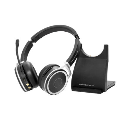 Grandstream Networks headphones/headset Wireless Head-band Office/Call center USB Type-A Bluetooth Black, Silver (GUV3050)