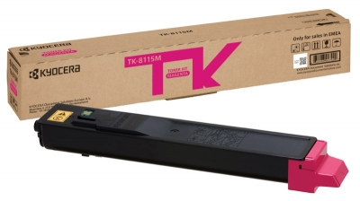 Kyocera 1T02P3BNL0/TK-8115M Toner-kit magenta, 6K pages ISO/IEC 19752 for Kyocera M 8124 (1T02P3BNL0)