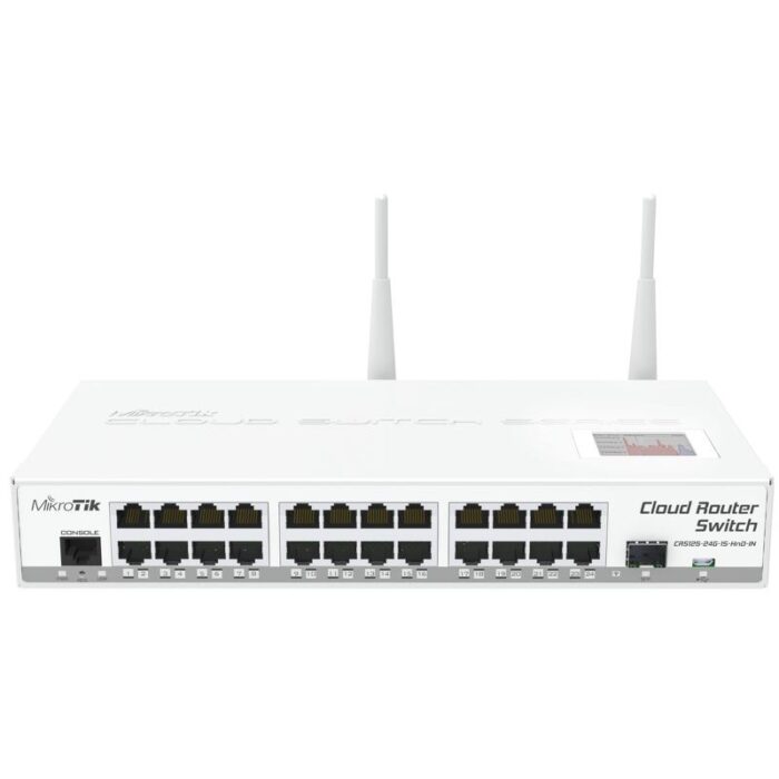 crs125-24g-1s-2hnd-in Mikrotik wireless router Gigabit Ethernet Dual-band (2.4 GHz / 5 GHz) (CRS125-24G-1S-2HND-IN) - Image 1