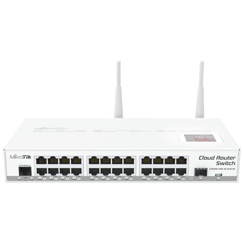crs125-24g-1s-2hnd-in Mikrotik wireless router Gigabit Ethernet Dual-band (2.4 GHz / 5 GHz) (CRS125-24G-1S-2HND-IN) - Image 1