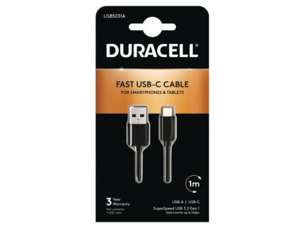 Duracell 1M USB Type-C to USB 3.0 Cable (USB5031A)