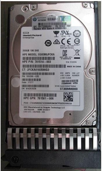HPE HDD 300GB 12G 10K SFF SAS ST (873034-001)