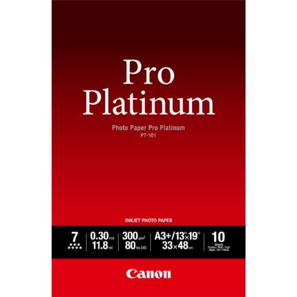 Canon PT-101 Pro Platinum Photo Paper A3 Plus - 10 Sheets (2768B018)