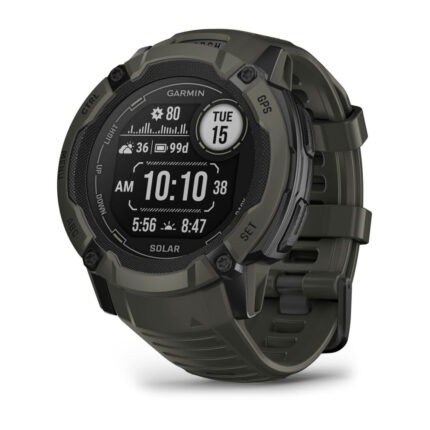 Garmin Instinct 2X Solar 2.79 cm (1.1") MIP 50 mm Digital 176 x 176 pixels Touchscreen Green GPS (satellite) (010-02805-05)