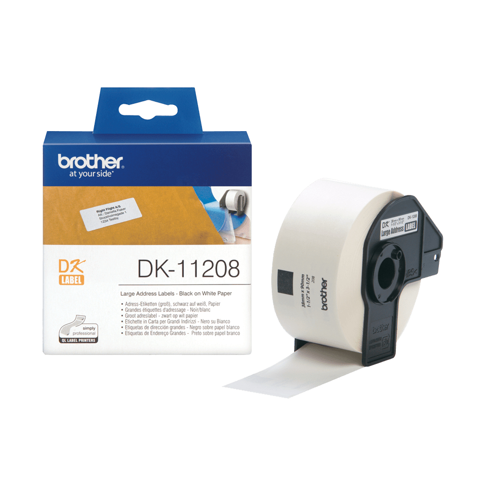 dZZvwVAOVUW8RbLNkn35ag.c-r.jpg Brother DK-11208 DirectLabel Etikettes 38mm x 90mm 400 for Brother P-Touch QL/700/800/QL 12-102mm/QL 12-103.6mm (DK11208) - Image 1