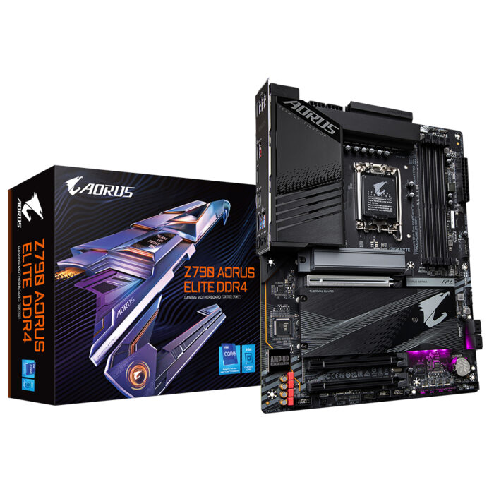 Gigabyte Z790 AORUS ELITE DDR4 Motherboard - Supports Intel Core 14th Gen CPUs, 16*+1+2 Phases Digital VRM, up to 5333MHz DDR4 (OC), 4xPCIe 4.0 M.2, 2.5GbE LAN, USB 3.2 Gen 2 (Z790 AORUS ELITE DDR4)