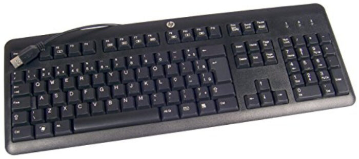 HP keyboard USB QWERTY UK English Black (672647-033)