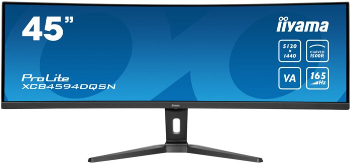 iiyama G-MASTER 45"LCD Curved Bus. UWQHD computer monitor 114.3 cm (45") 5120 x 1440 pixels Dual QHD LED Black (XCB4594DQSN-B1)