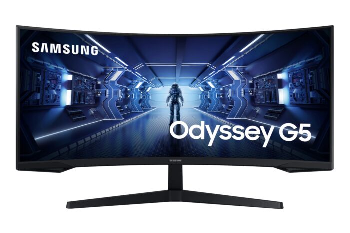 Samsung Odyssey LC34G55TWWPXXU computer monitor 86.4 cm (34") 3440 x 1440 pixels UltraWide Quad HD LED Black