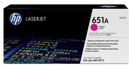 HP 651A Toner cartridge magenta, 16K pages ISO/IEC 19798 for HP LaserJet 700 M775 (CE343A)