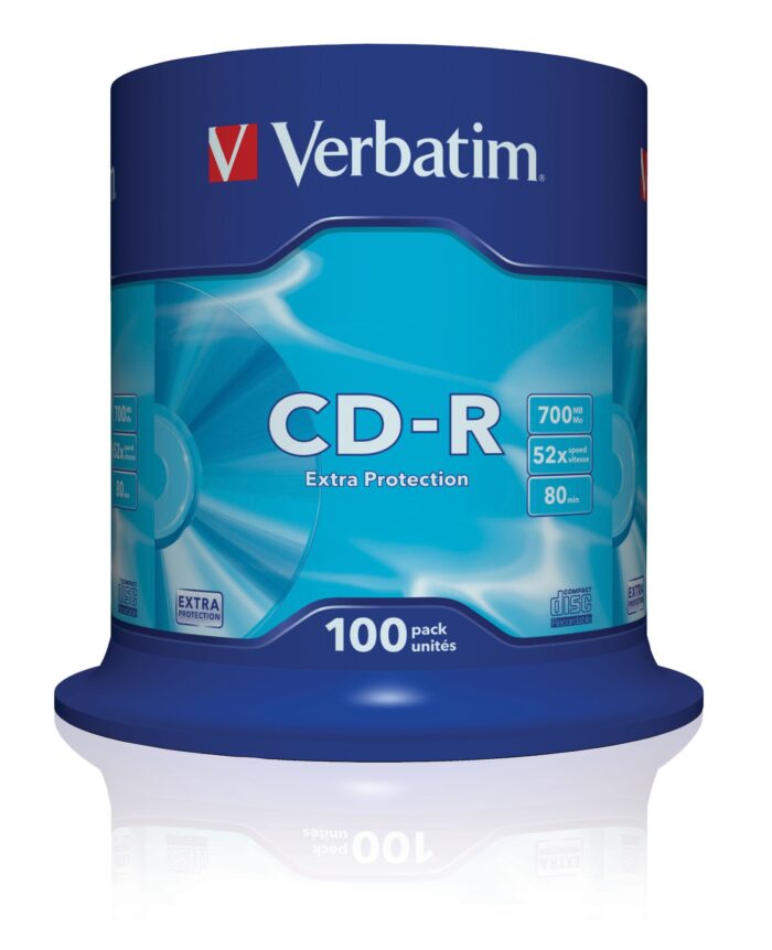eyCpw3JQ7kmF8ycvjRfCnA.c-r.jpg Verbatim CD-R Extra Protection 700 MB 100 pc(s)