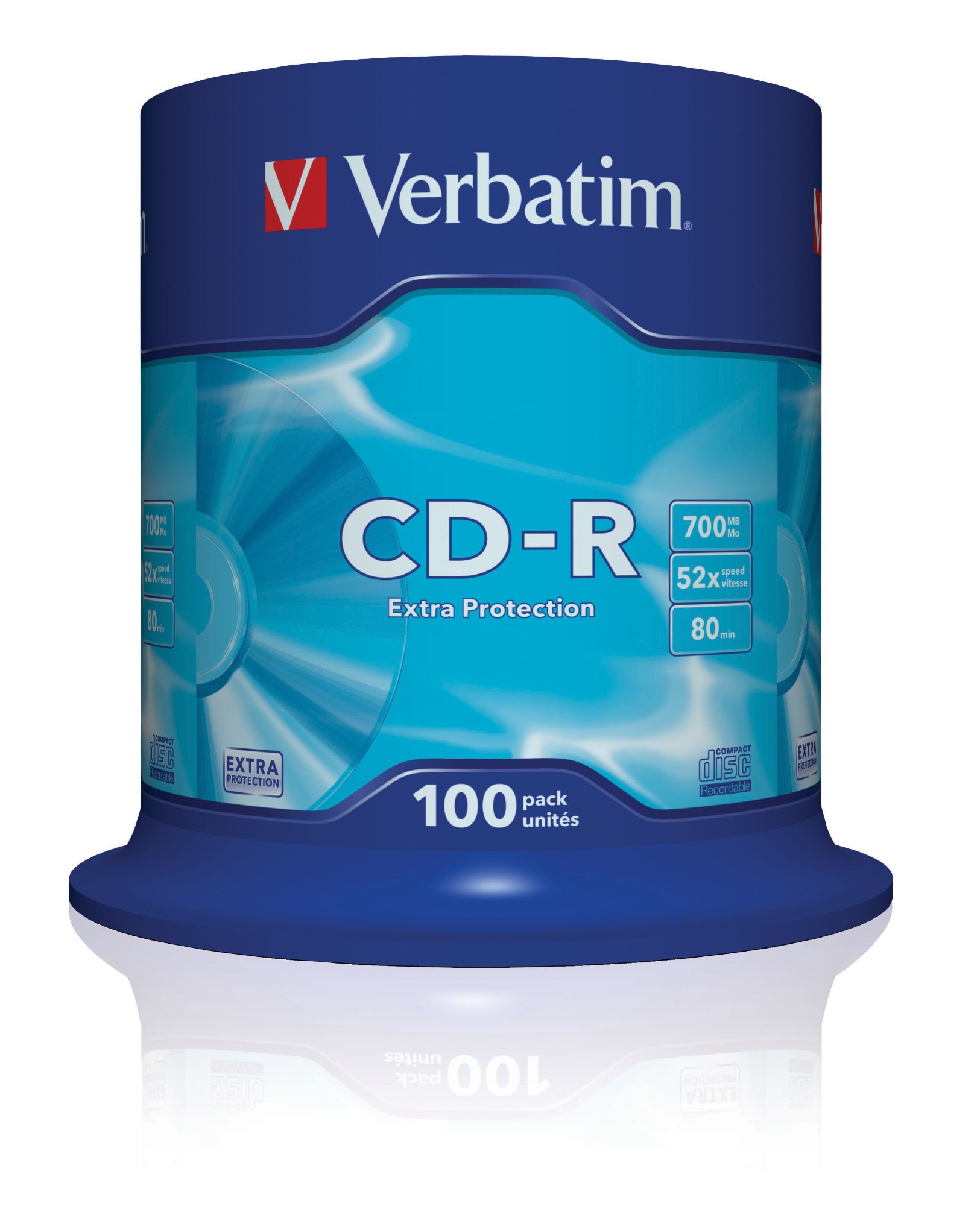 eyCpw3JQ7kmF8ycvjRfCnA.c-r.jpg Verbatim CD-R Extra Protection 700 MB 100 pc(s)