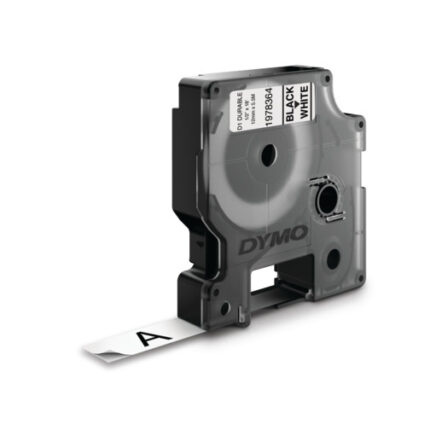 Dymo 1978364 DirectLabel-etikettes black on white Vinyl 12mm x 5,5mm for Dymo D1 6-12mm/19mm/24mm/9-12mm/9-19mm (1978364)