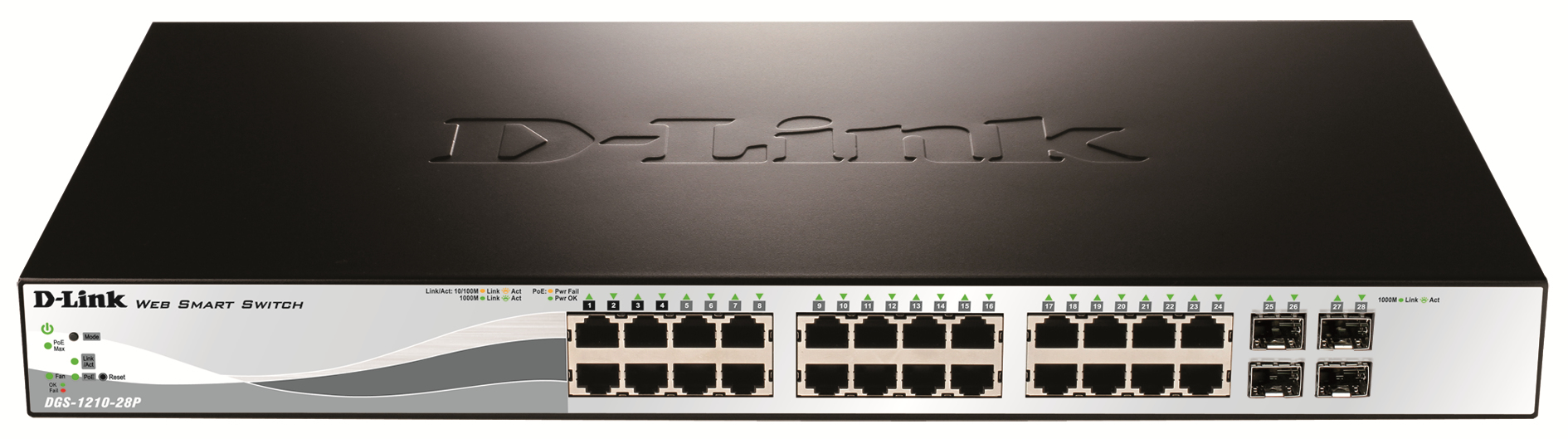 g0XBY-qTUiIm3Yaic3r0A.c-r.jpg D-Link DGS-1210-28P Managed L2 Gigabit Ethernet (10/100/1000) Power over Ethernet (PoE) 1U (DGS-1210-28P/E)