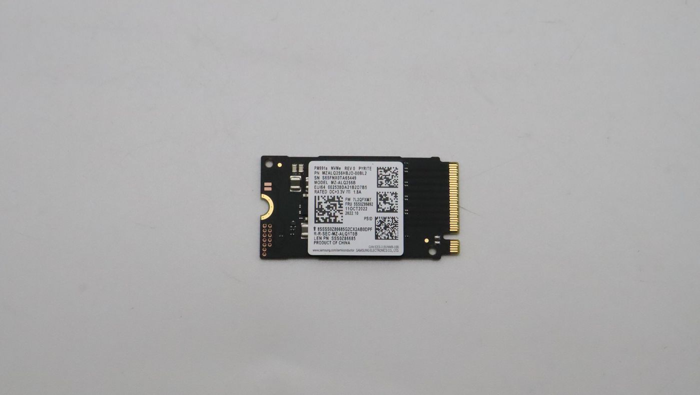 gBcRJkuB_EyB3sYzsu_4RQ.c-r.jpg Lenovo Samsung PM991A 256GB MZALQ256HBJD-00BL2 M.2 PCIe 2242 gen3*4 SSD (5SS0Z86692)
