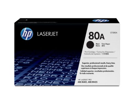 HP 80A Toner cartridge black, 2.7K pages ISO/IEC 19752 for HP Pro 400/e (CF280A)