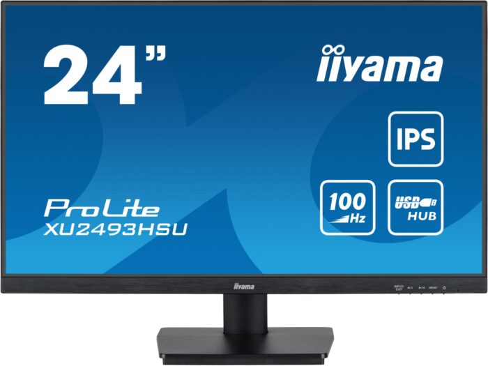 iiyama ProLite XU2493HSU-B6 computer monitor 61 cm (24") 1920 x 1080 pixels Full HD LED Black (XU2493HSU-B6)