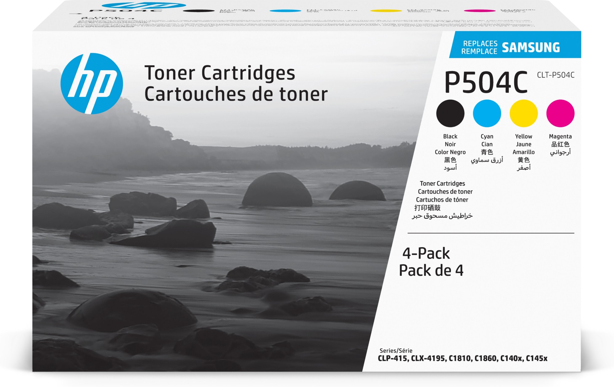 gaE3DBgjzU-d7Gni4qctEg.c-r.jpg HP SU400A/CLT-P504C Toner cartridge MultiPack Bk,C,M,Y 2500pg + 3x1800pg Pack=4 for Samsung CLP 415 (SU400A)