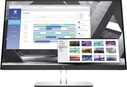 HP E27q G4 computer monitor 68.6 cm (27") 2560 x 1440 pixels Quad HD Black, Silver (9VG82AT#ABB)