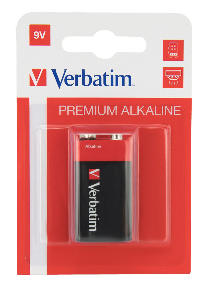 Verbatim 9V Alkaline Batteries