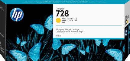 HP 728 Ink cartridge yellow 300ml for HP DesignJet T 730/830 (F9K15A)