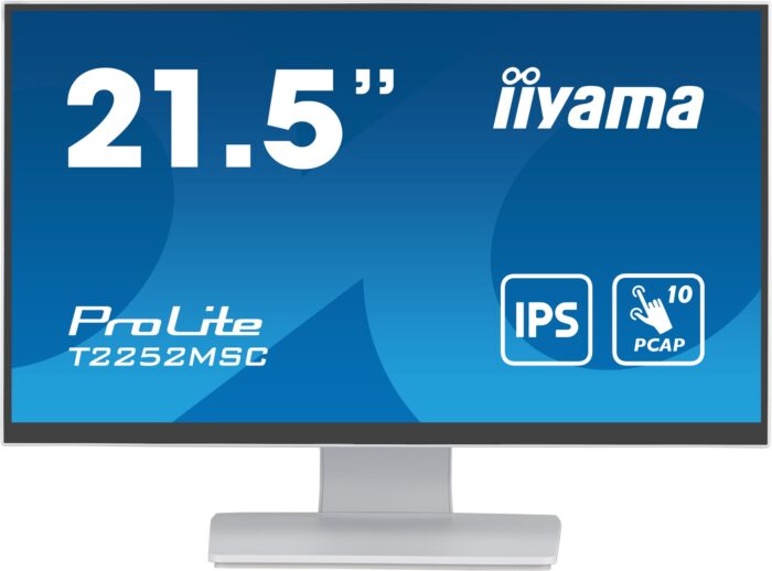 iiyama ProLite computer monitor 54.6 cm (21.5") 1920 x 1080 pixels Full HD LCD Touchscreen Table White (T2252MSC-W2)