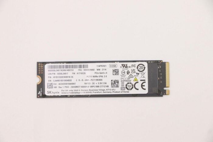 Lenovo SSD_ASM 512G,M.2,2280,PCIe3x4,SKH,OP (5SS0V26442)