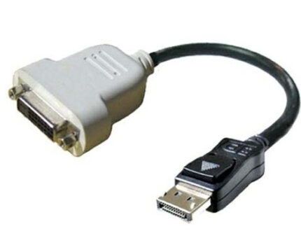 DELL DisplayPort - DVI-D 0.23 m Black, White (023NVR)